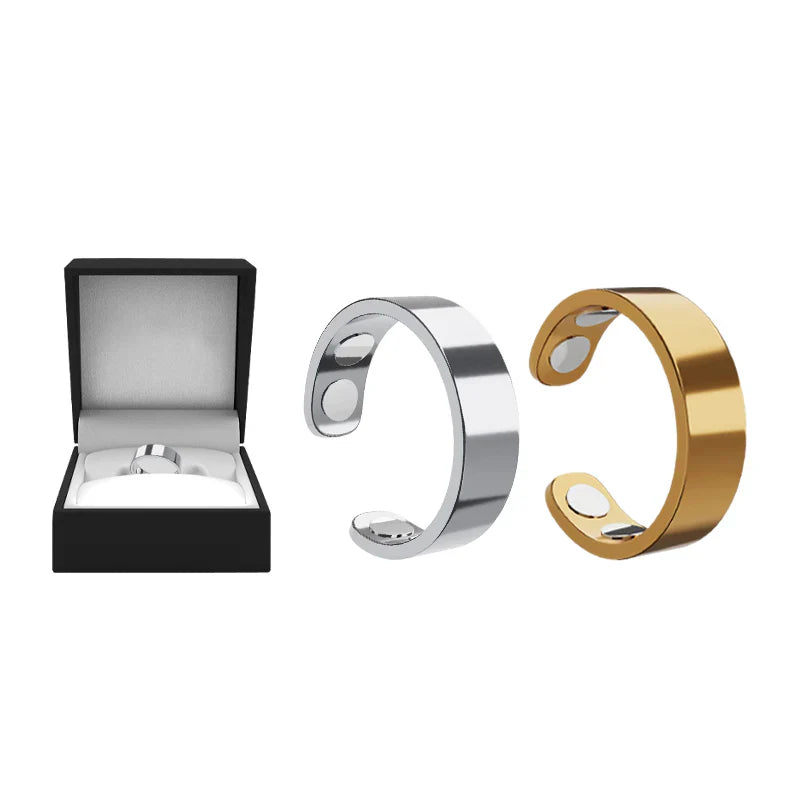 Juxek™ Magnetic Ring - Elegant Stainless Steel Ring - Magnet Rings