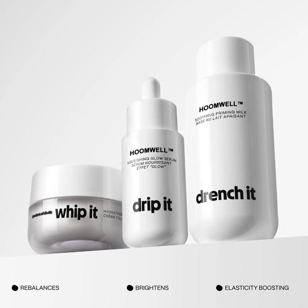 Renew It Bundle by HOOMWELL™: A trio of ultra-hydrating, skin prep essentials Moisture Repair