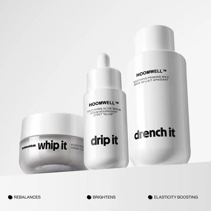 Renew It Bundle by HOOMWELL™: A trio of ultra-hydrating, skin prep essentials Moisture Repair