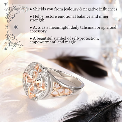🔥Last Day 50% OFF - 🔮Handmade Witch’s Return-Knot Protection Ring