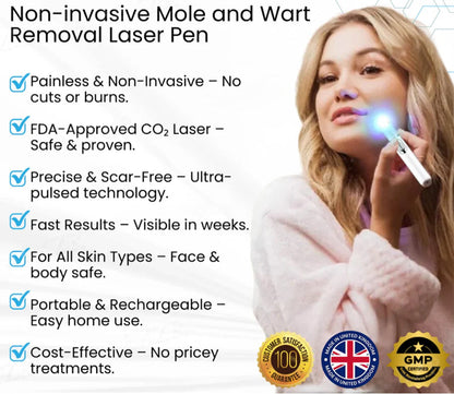 🔥【OFFICIAL STORE】HOOMWELL™ Non-Invasive Mole and Wart Removal Laser Pen