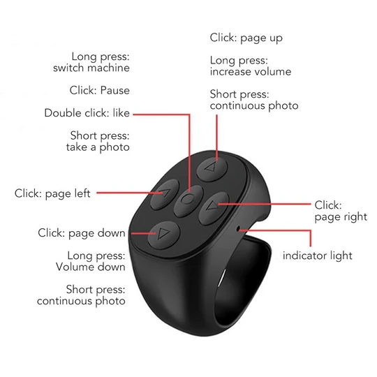 🎅Fingertip Wireless Bluetooth Remote Control