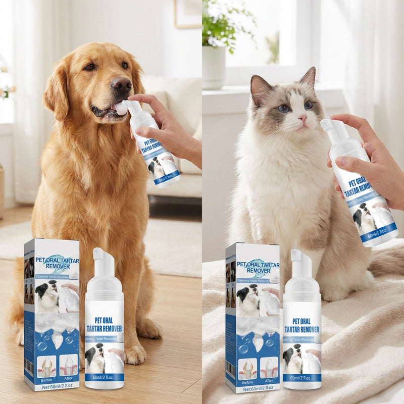 🐾 BUY 5 GET 5 FREE! ✨Pet Oral Care Foaming Tartar Remover
